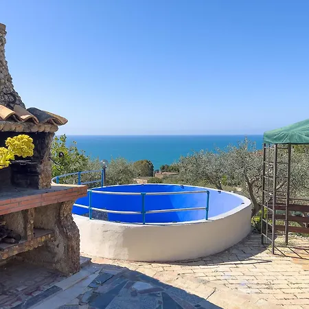 Vista Mare Con Piscina, Giardino E Parcheggio Privato Ferienhaus *