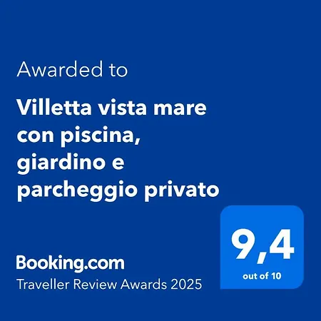 Vista Mare Con Piscina, Giardino E Parcheggio Privato *